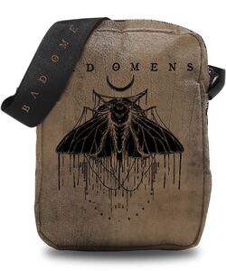 Rocksax - Bad Omens - Moth Logo - Crossbody Bag with Stash Pockets (Brown)