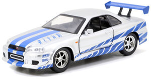 Fast & Furious 2 - 1:32 Brian's '02 Nissan Skyline GTR-R34 Die-Cast Car