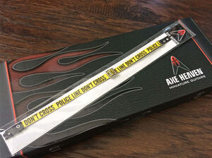 Police Line 10 Inch Miniature Guitar Strap 1:4 Scale Replica Collectible