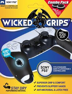 PlayStation 5 Accessory:  Wicked Grips Controller and Thumb Grip Combo