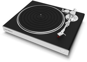 Victrola VPT-2500-BSL Carbon Bluetooth Hi-Res Audio Turntable (Black/Silver)