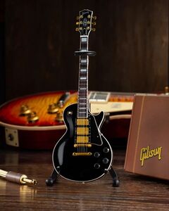 Gibson Les Paul Custom Ebony 1:4 Scale 10 Inch Miniature Electric Guitar