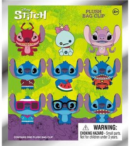 Monogram - Stitch Plush Bag Clip