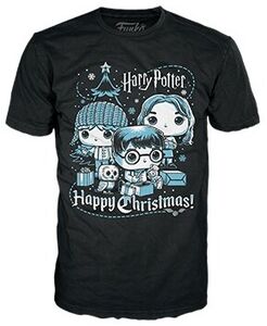 FUNKO BOXED TEE: Harry Potter Holiday - Ron, Hermione, Harry - M