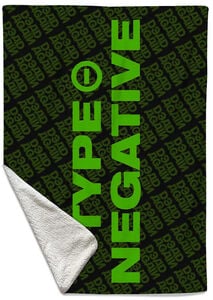 Rocksax - Type O Negative - Dead Again Repeat - Sherpa Fleece Throw (50 in x 60 in)