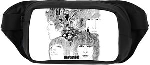 Rocksax - The Beatles - Revolver - Shoulder Bag With Stash Pockets (Black & White)