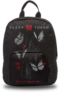 Rocksax - Sleep Token - Butterflies Logo - Mini Backpack (Black)