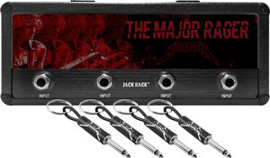 Pluginz - Cliff Burton - Magnetic Jack Rack with 4 Guitar Plug Keychains