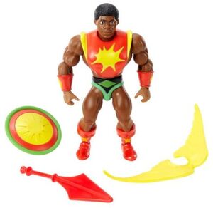 Mattel Collectible - Masters of the Universe Origins 5.5" Sun-Man, The Greatest Hero of Them All (He-Man, MOTU)