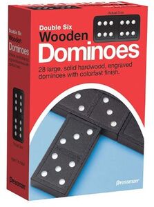 Pressman Classic Games: Double Six Wooden Dominoes