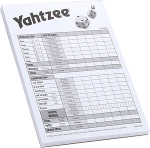 Yahtzee - Score Pad Refill