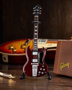 Gibson SG Standard 1964 Cherry 10 Inch Miniature Guitar Replica Collectible