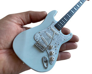 Kenny Wayne Shepherd Fender Strat Transparent Faded Sonic Blue 10 Inch Miniature Guitar