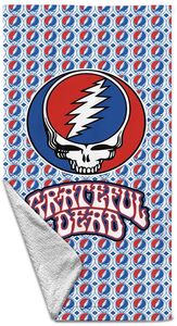 Rocksax - Grateful Dead - Logo Repeat - Beach Towel (32 in x 63 in)