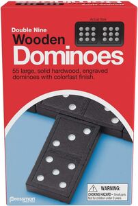 Pressman Classic Games: Double Nine Wooden Dominoes
