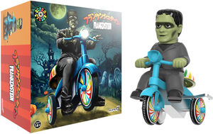 Super7 - Universal Monsters - Super Cycles - Frankenstein (Black with Blue Trike)