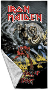 Rocksax - Iron Maiden - Number of The Beast - Beach Towel (32 in x 63 in)