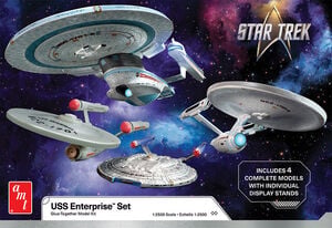 Star Trek U.S.S. Enterprise Four Ship Set AMT Model Kit