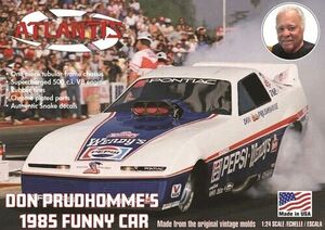 Don Prudhomme 1985 Funny Car 1/24 Scale Model Kit