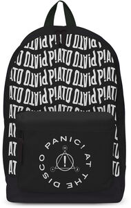 Rocksax - Panic! at The Disco - Disco Logo - Classic Backpack with Laptop Pocket (Black/White)