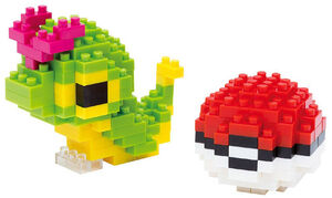 Nanoblock - Pokemon Series - Caterpie & Poke Ball Building Kit