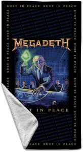 Rocksax - Megadeth - Rust In Peace - Beach Towel (32 in x 63 in)