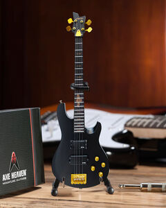 Johnny Christ Signature Satin Black Schecter 10 Inch Miniature Bass Guitar Replcia