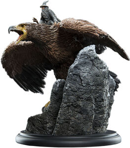 WETA Workshop Polystone - The Lord of The Rings Trilogy - Gandalf the Grey On Gwaihir Miniature Statue