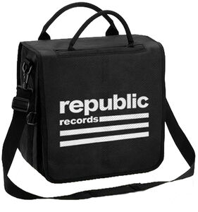 Rocksax - Republic Records - Logo - Vinyl LP Backpack/Record Bag (Black)