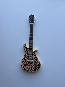 Eagle Leopard 10 Inch Miniature Guitar Replica Collectibe