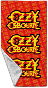 Rocksax - Ozzy Osbourne - Logo - Beach Towel (32 in x 63 in) (Red)