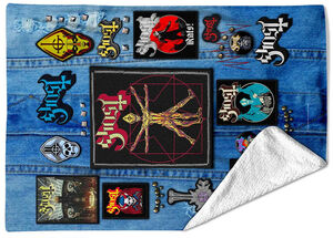 Rocksax - Ghost - Battle Vest - Sherpa Fleece Blanket (60 in x 80 in)