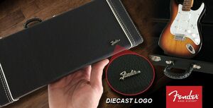 Fender Guitar Case With Diecast Fender Logo for 10 Inch Miniature Guitar Black