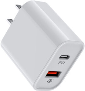GEMS -Dual Wall Charger: WHITE