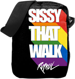 Rocksax - Ru Paul - Sissy That Walk - Crossbody Bag with Stash Pocket (Black)