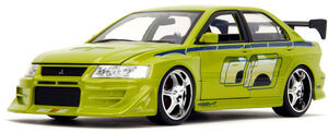 Fast & Furious 2 - 1:24 Brian's Mitsubishi Lancer Evo VII Die-Cast Car