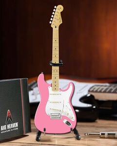Fender Stratocaster Pink 10 Inch Miniature Electric Guitar Replica