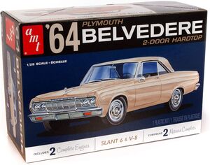 AMT 1964 Plymouth Belvedere (w/Slant 6 Engine) 2T 1/25 Scale Model Kit