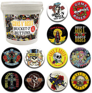 Guns N' Roses 144 PC Bucket O' Buttons