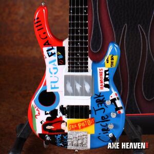 Signiture Psycho 10 Inch Miniature Bass Guitar Replica Collectible