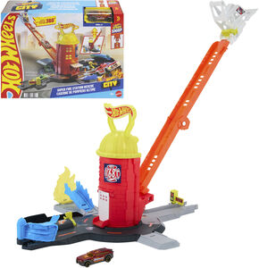 Hot Wheels City Super Fire Station Rescue Playset