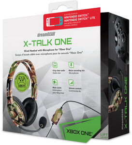 XBOX Accessory: Wired Headset - DreamGear X-Talk Headset with Boom Mic - Camo: Compatible with PC, Switch, PS5, XBOX X|S