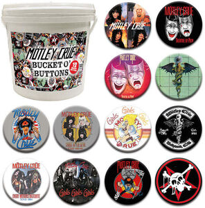 Motley Crue 144 PC Bucket O' Buttons