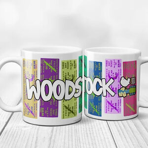 Woodstock - Concert Ticket Colorful - Coffee Mug