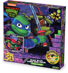 Teenage Mutant Ninja Turtle Wall Breakers 300pc 24x18 in 3D/2D Double-Sided Puzzle