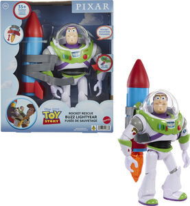 Pixar Toy Story Buzz Lightyear 10-in Action Figure Toy with Rocket & Sounds