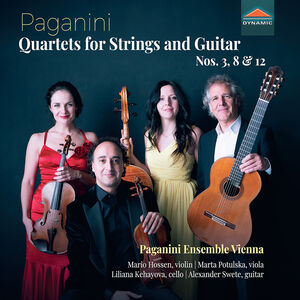 Nicolo Paganini: Quartets for Strings and Guitar Nos. 3, Op. 4, 8 & 12