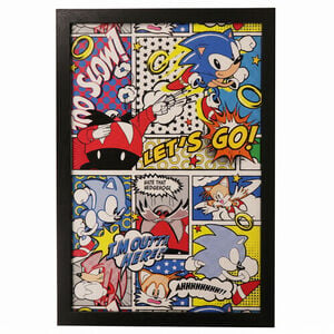 Sonic the Hedgehog - Comic - 11x17 Framed Gel Coat