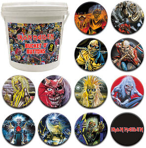 Iron Maiden 144 PC Bucket O' Buttons