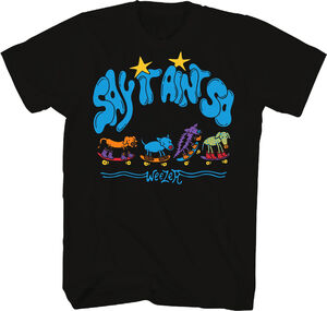 Weezer - Say It Aint't So - Skateboard Dogs - T-shirt - Black - 2X Extra Large